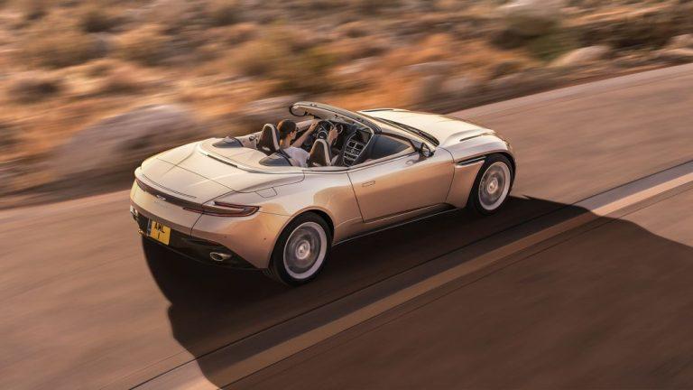 Aston Martin DB11 Volante, visión cenital