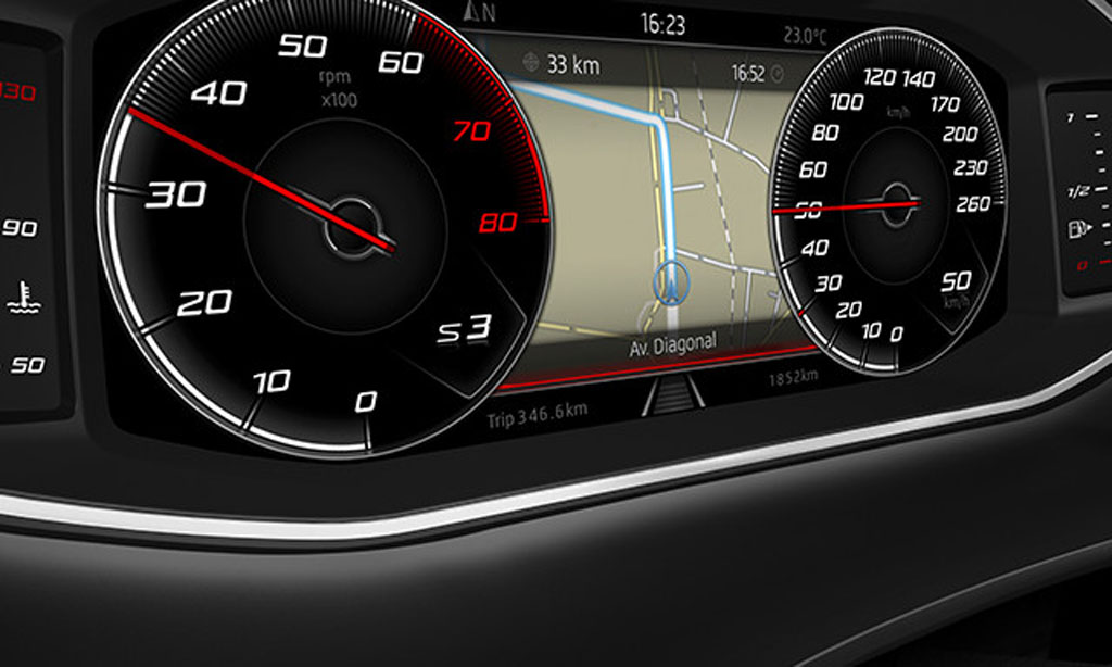 La instrumentación digital configurable llega a los SEAT León y Ateca