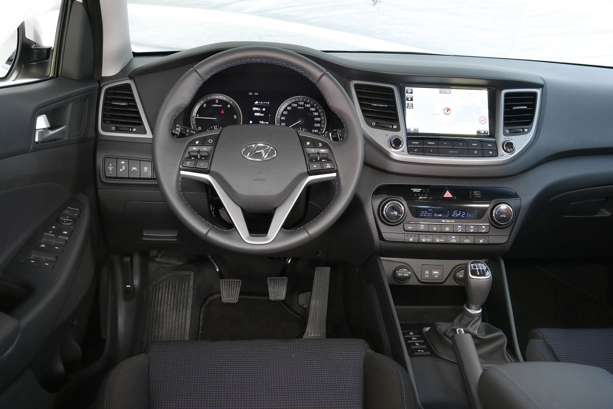 Hyundai Tucson 2.0 CRDI 136 CV. Salpicadero