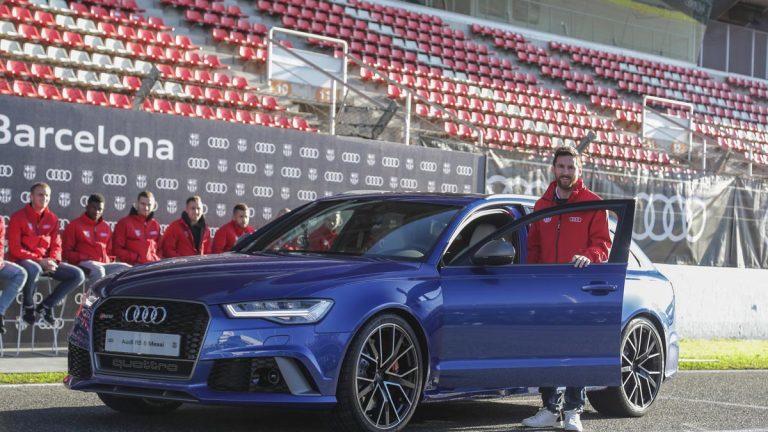 Entrega de Audis0 Leo Messi RS 6 Performance