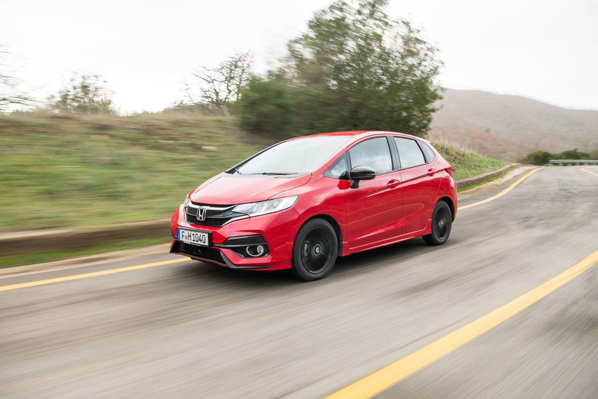 Prueba Honda Jazz 2018, lateral dinámica