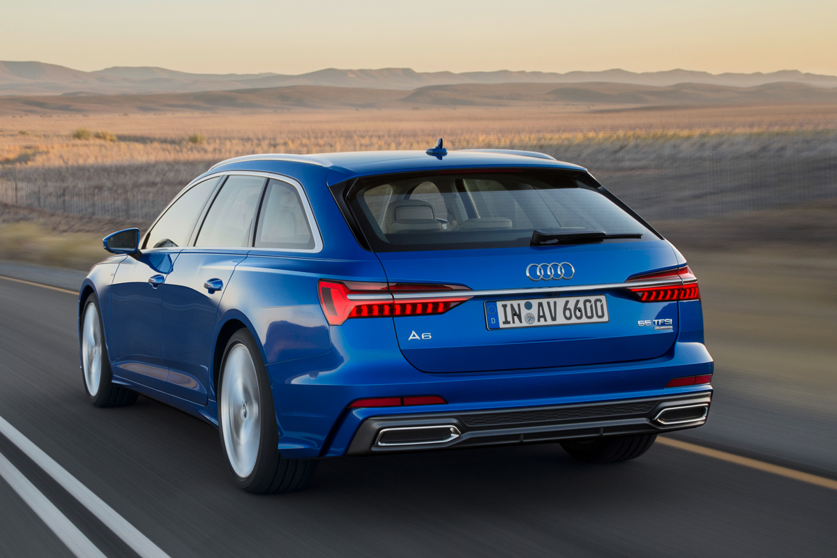 Audi A6 Avant 2018, tres cuartos trasero