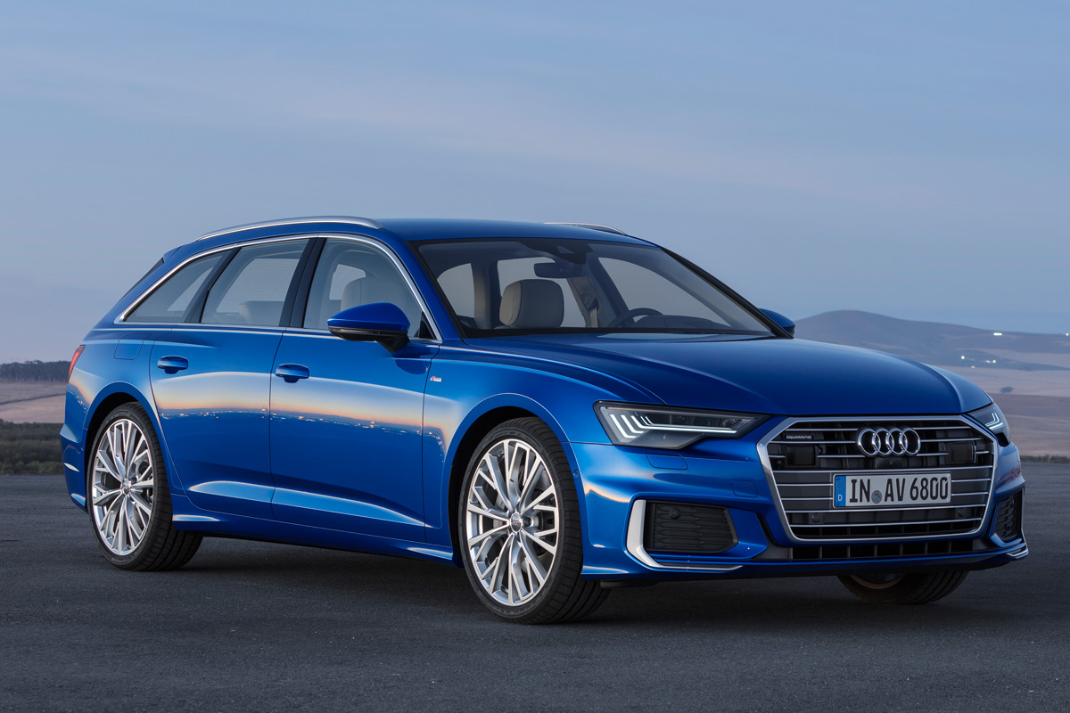 Audi A6 Avant 2018, tres cuartos delantero