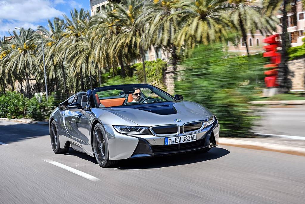 prueba BMW i8 Roadster delantera Mallorca