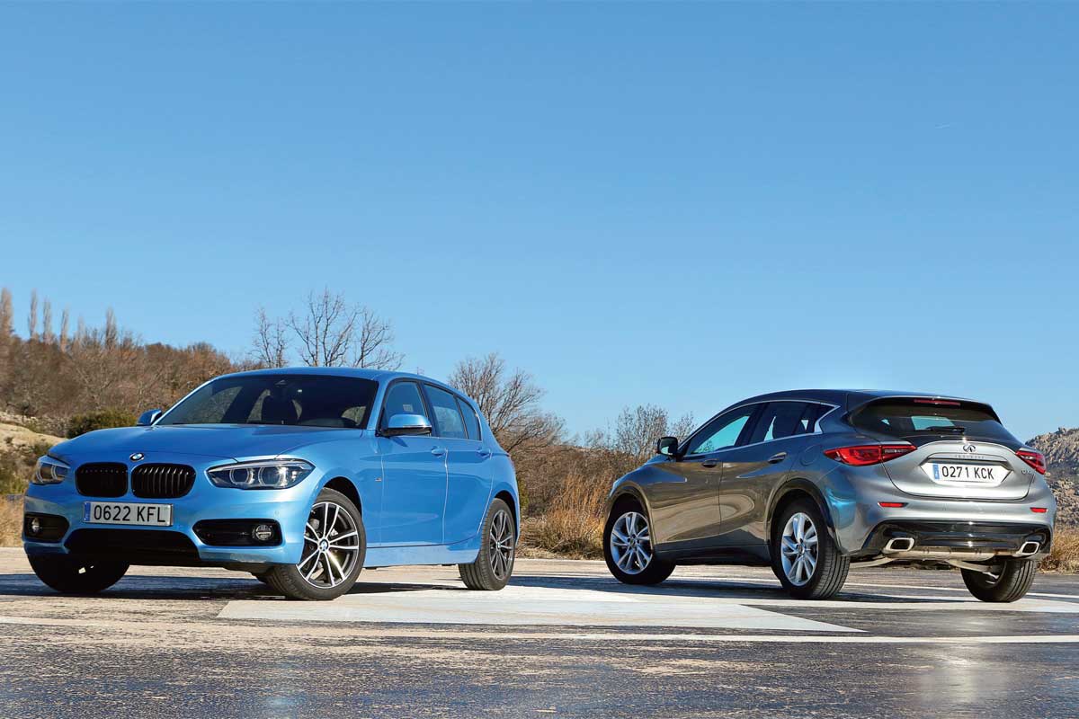 Comparativa BMW 116d 5P Auto vs. Infiniti Q30 1.5D Premium 7DCT