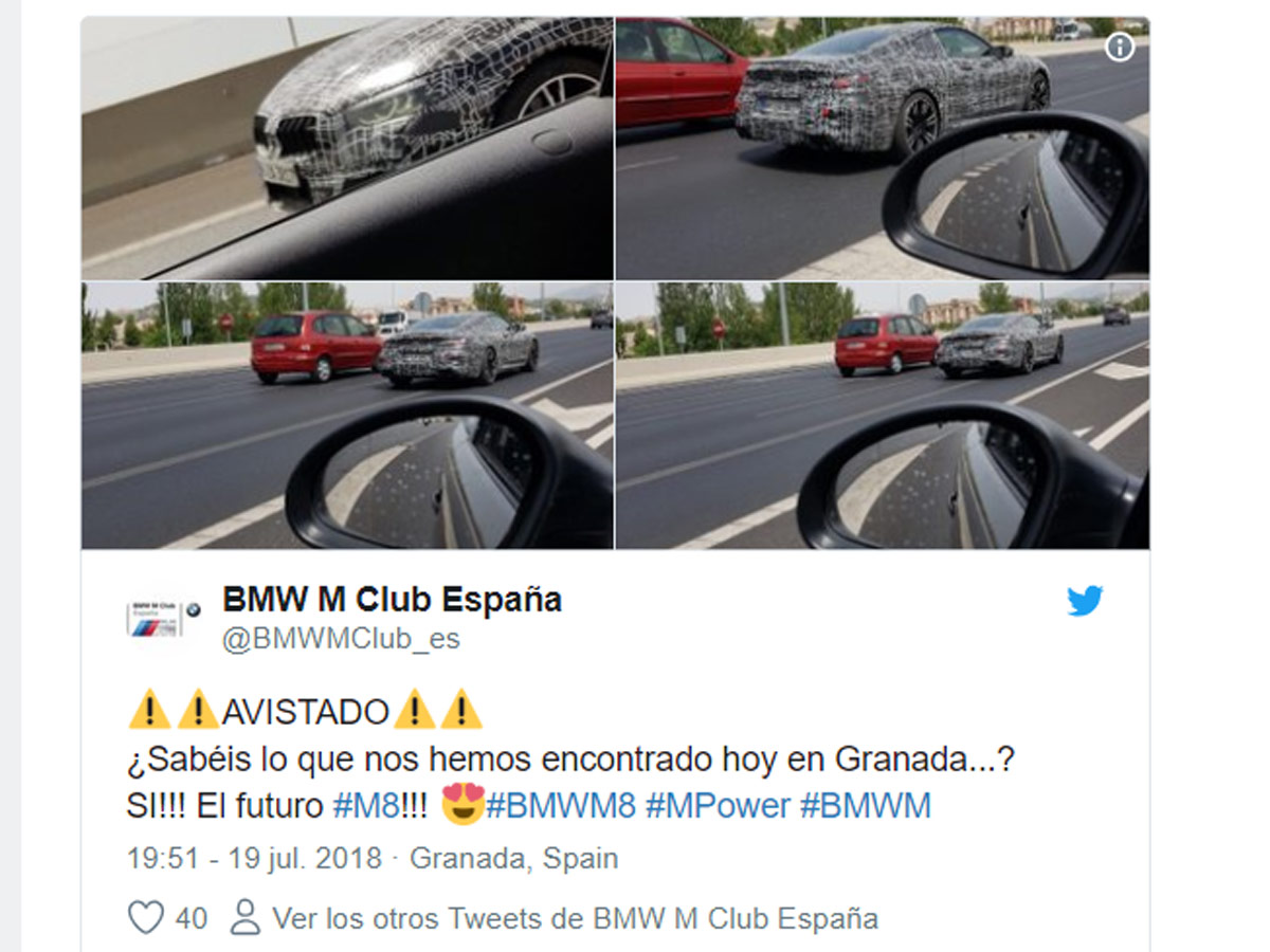 BMW M8 camuflado