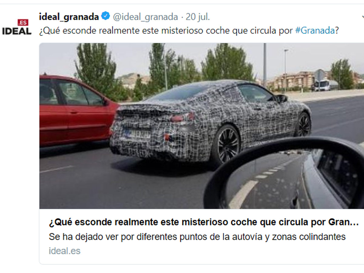 BMW M8 camuflado