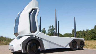 camión de transporte autónomo