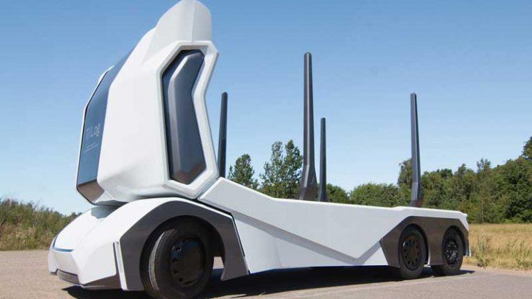 camión de transporte autónomo