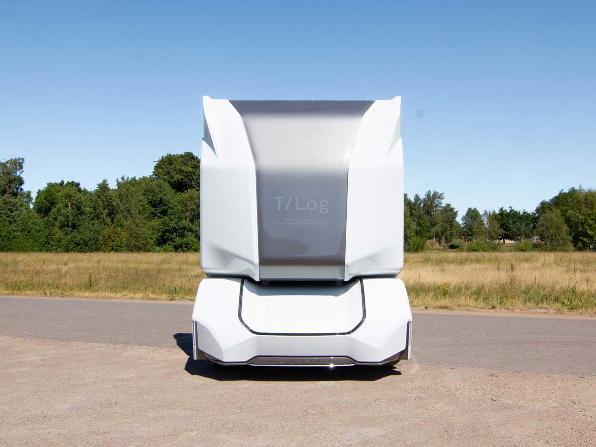 camión de transporte autónomo