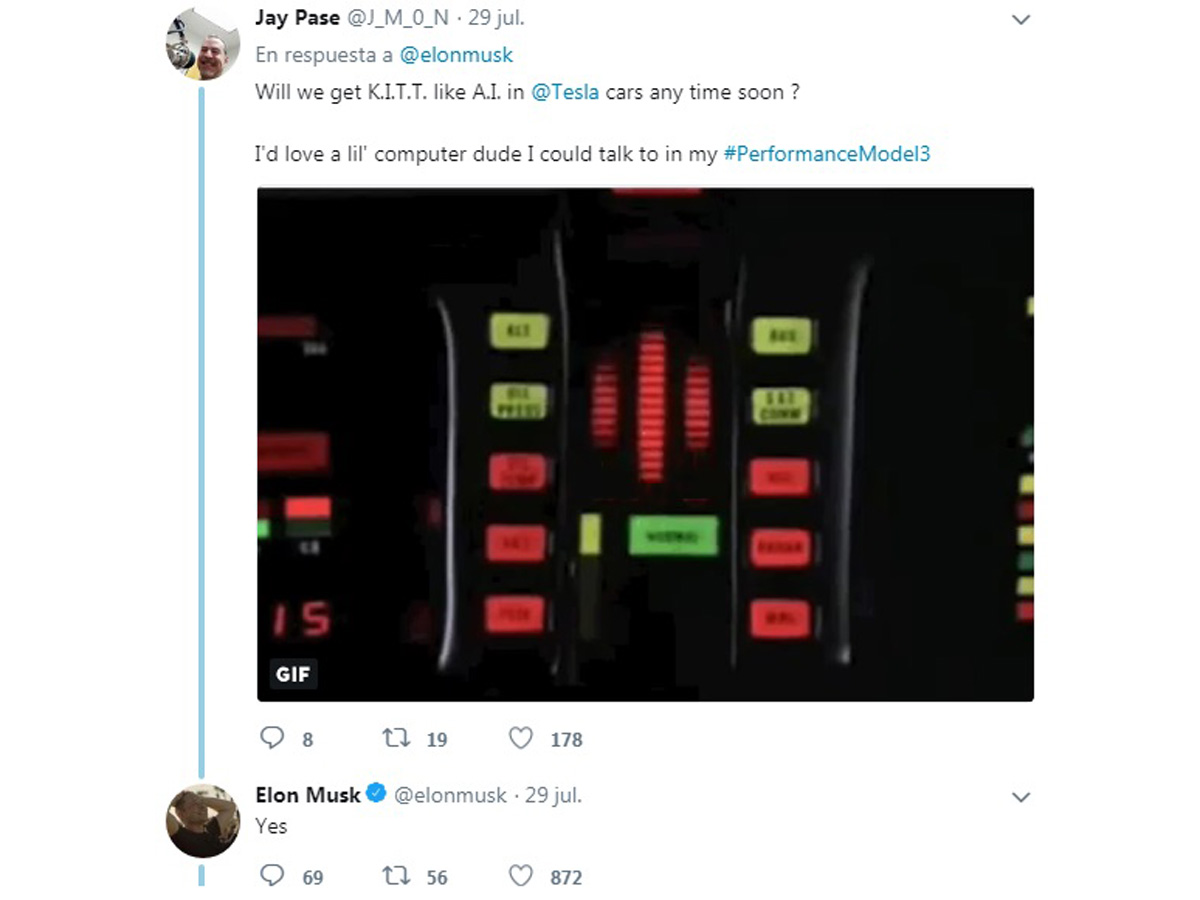 tesla kitt coche fantástico
