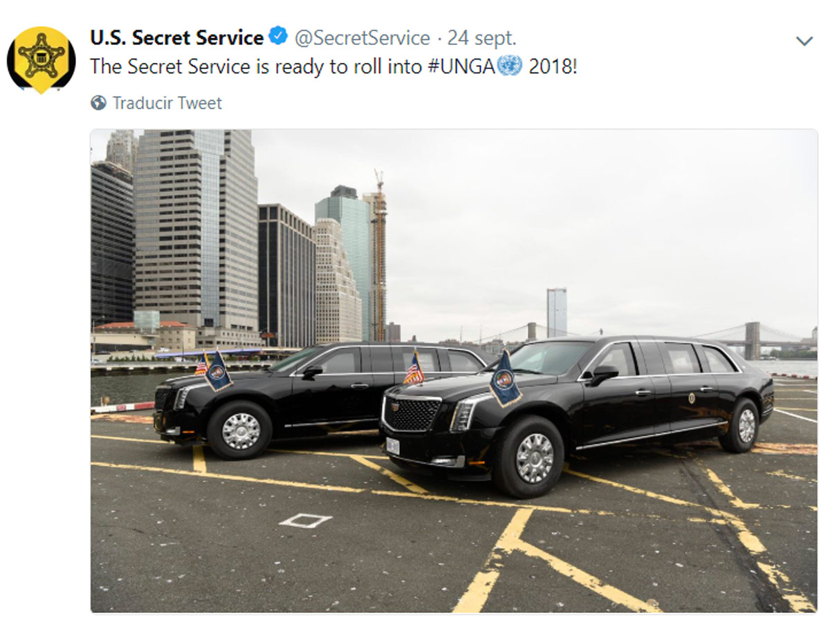Limusina oficial de Donald Trump