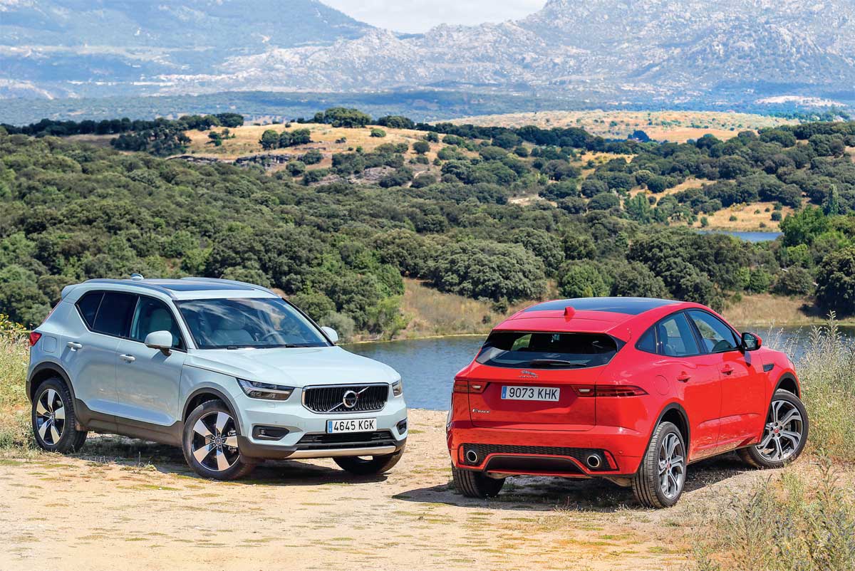 Enemigos íntimos: Jaguar E-Pace vs. Volvo XC40, a prueba