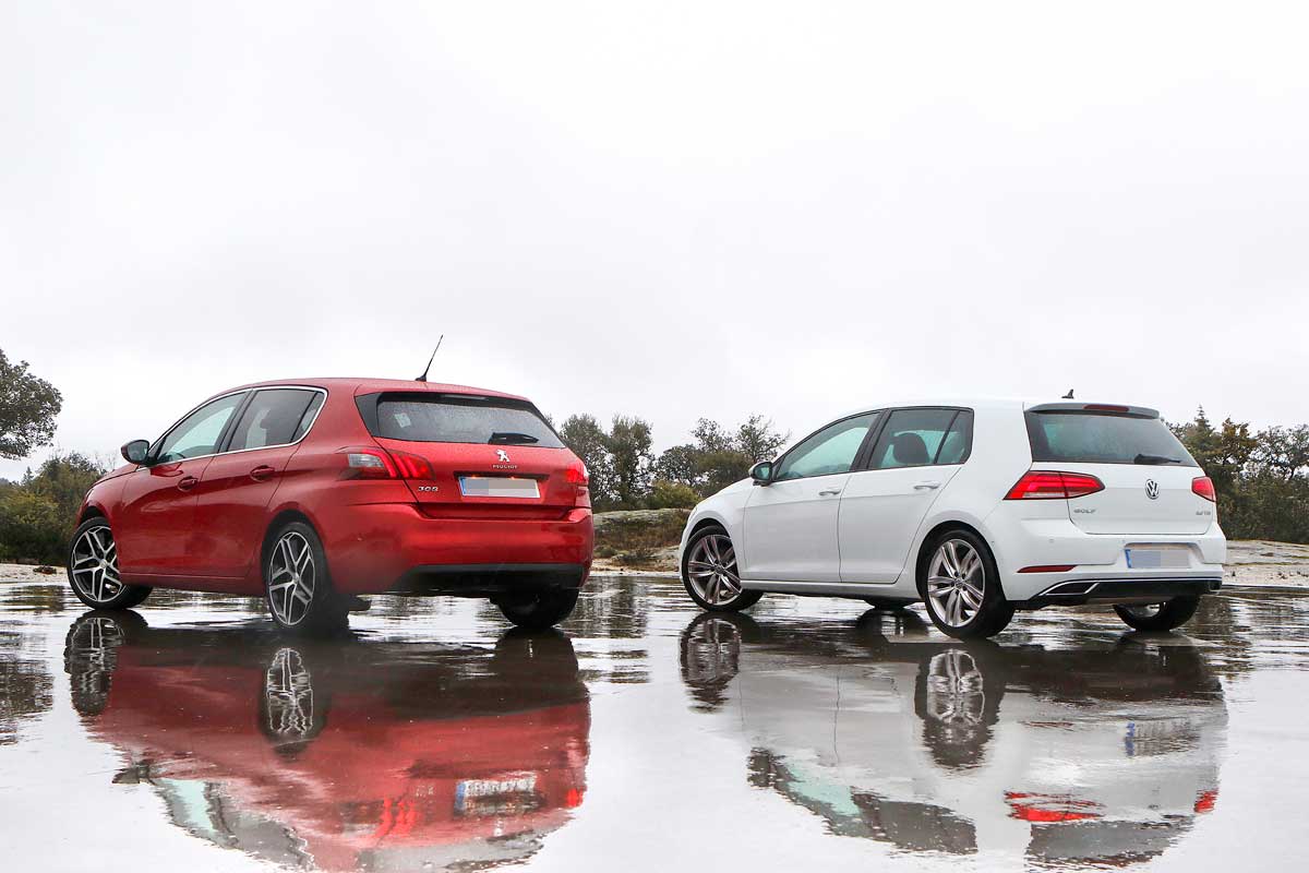 Comparativa Peugeot 308 Volkswagen Golf