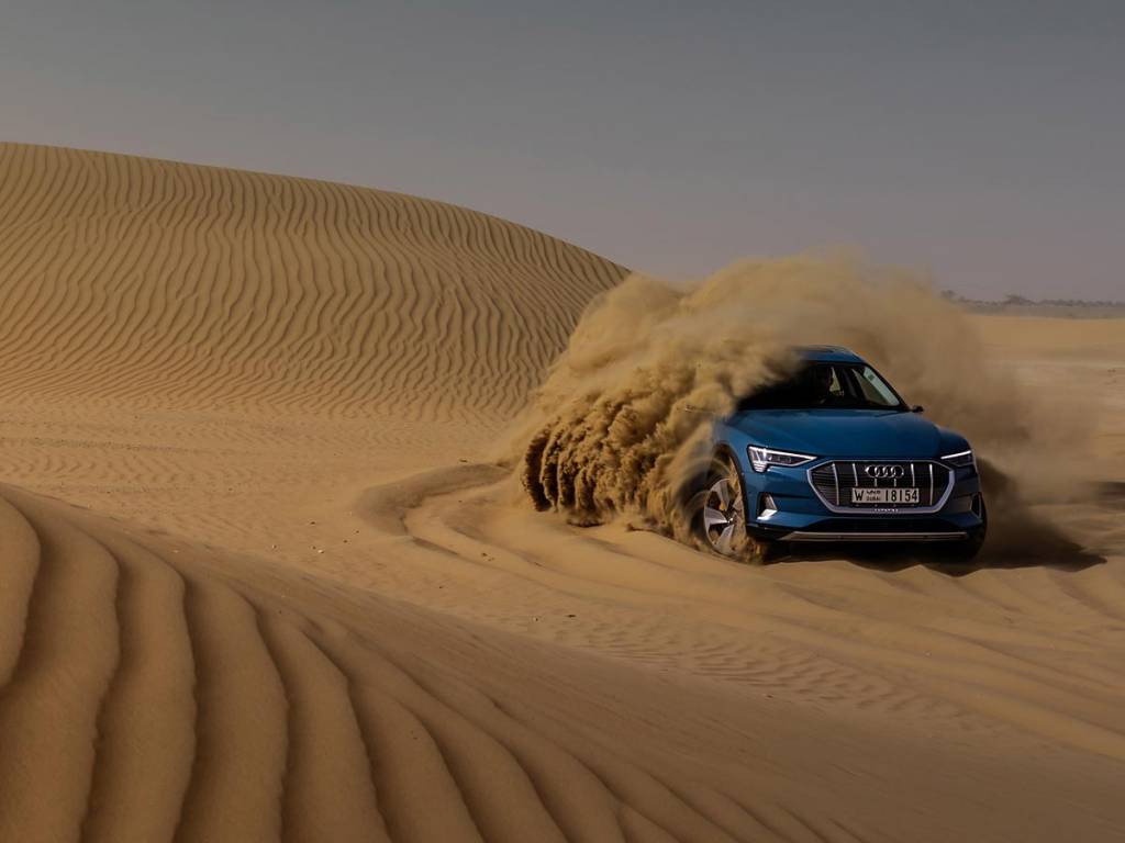 prueba Audi e-tron campo