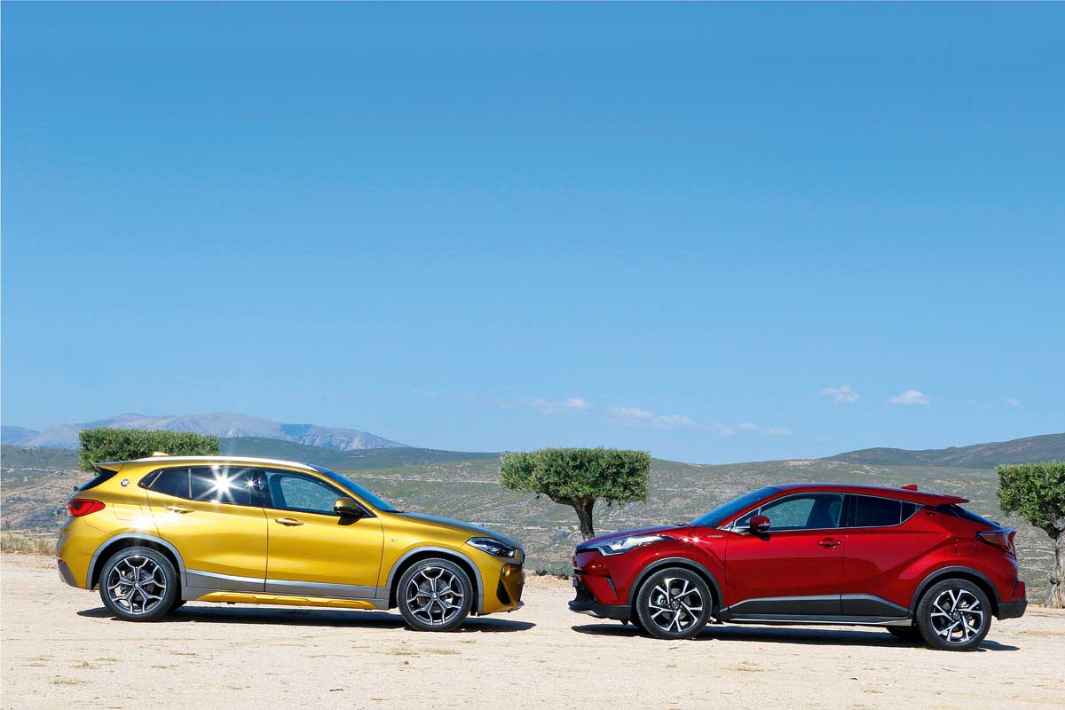 comparativa BMW X2 Toyota C-HR