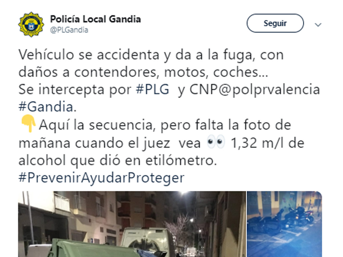 Accidente Gandía