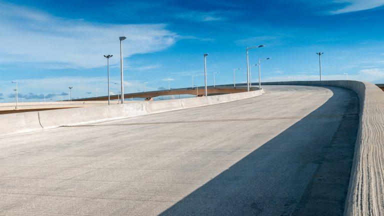 carretera de hormigón