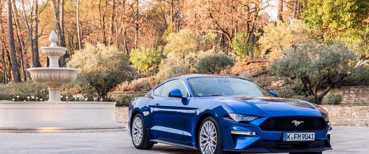 Prueba Ford Mustang 2018, tres cuartos delantero estático
