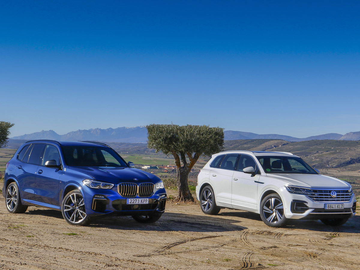 BMW X5 vs Volkswagen Touareg, lucha de titanes Clicacoches