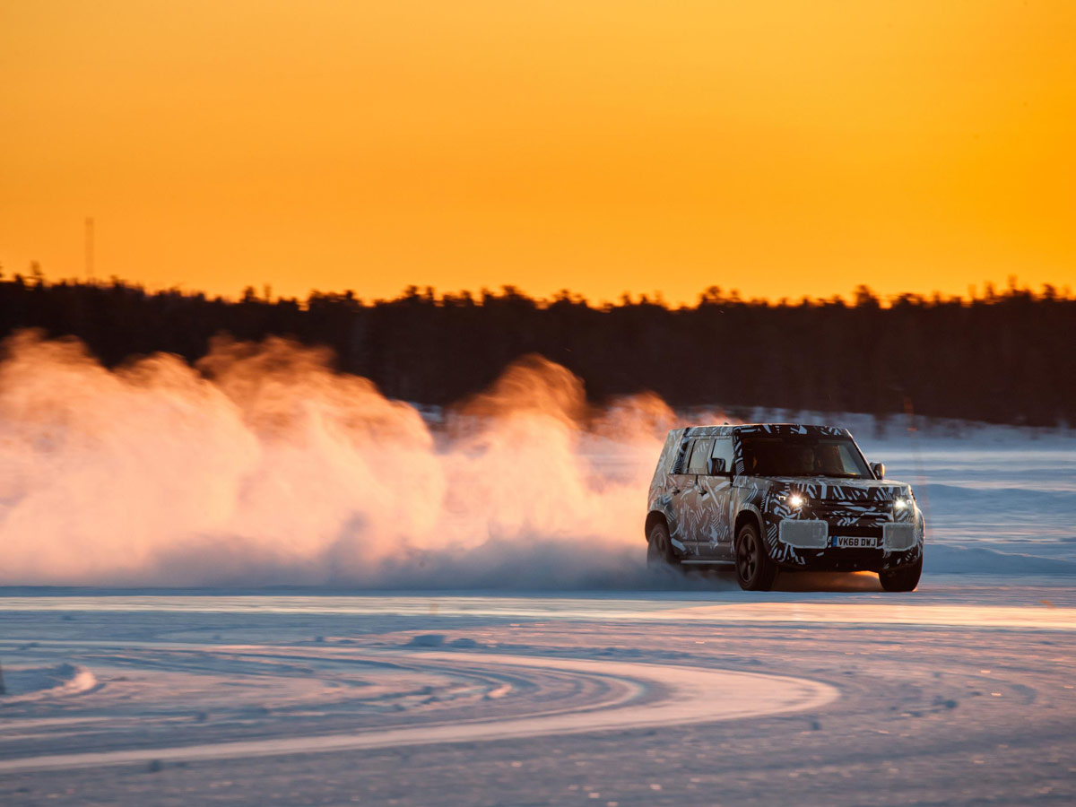 Pruebas desarrollo Land Rover Defender