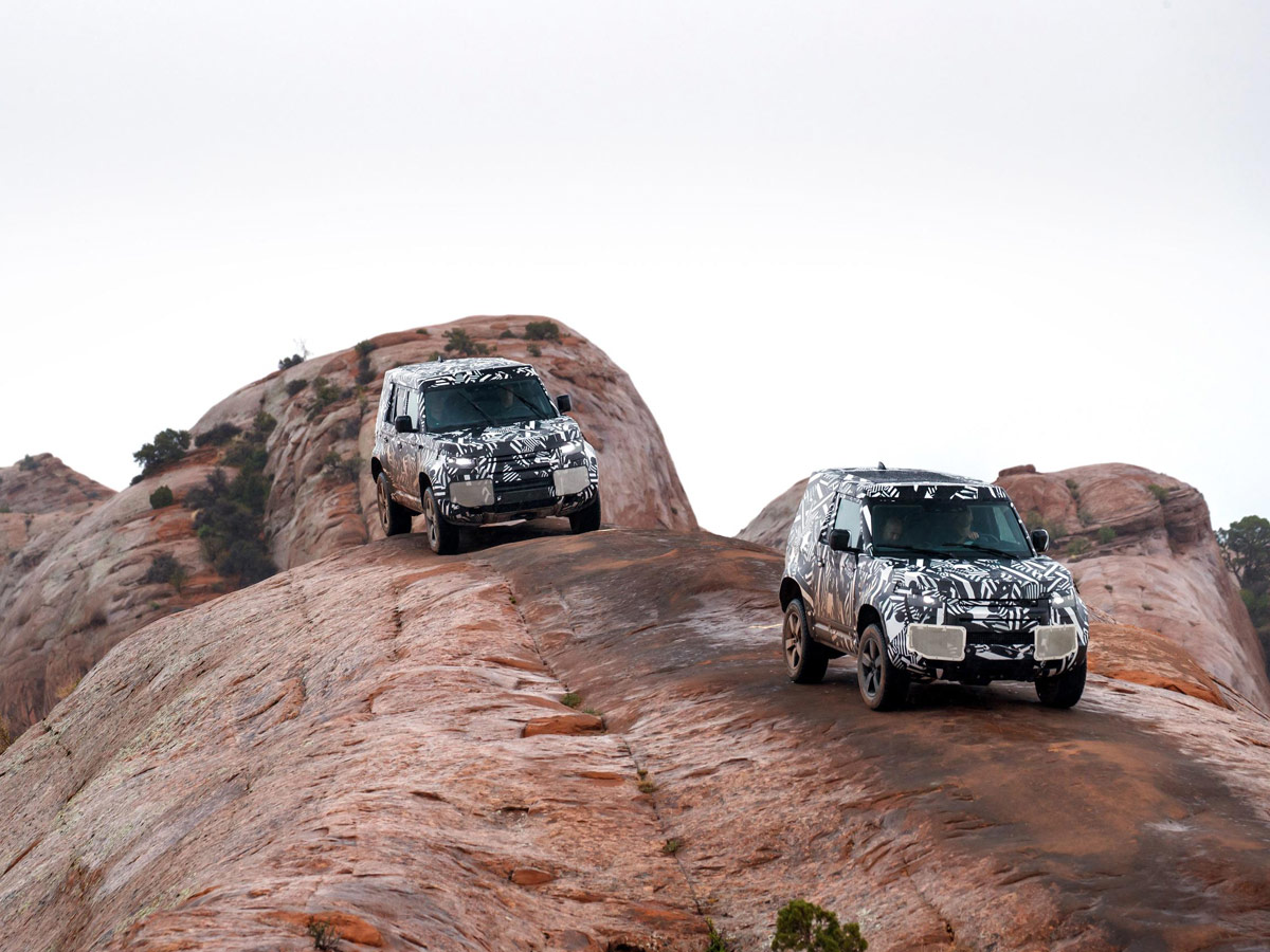 Pruebas desarrollo Land Rover Defender