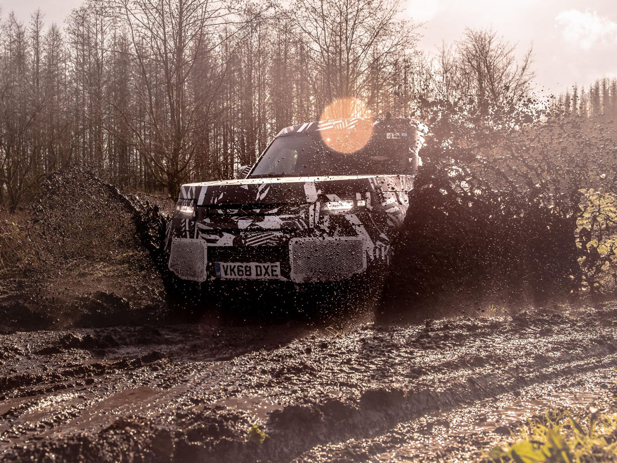 Pruebas desarrollo Land Rover Defender