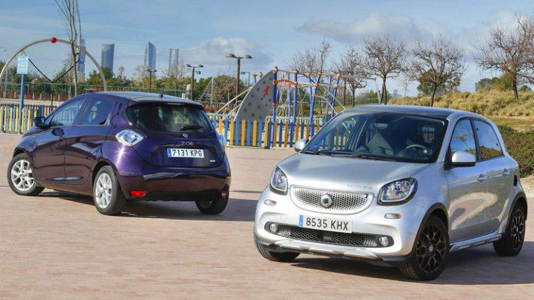 Comparativa Renault ZOE vs smart forfour