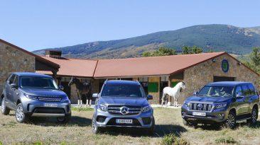 Comparativa Toyota Land Cruiser vs Mercedes-Benz GLS vs Land Rover Discovery