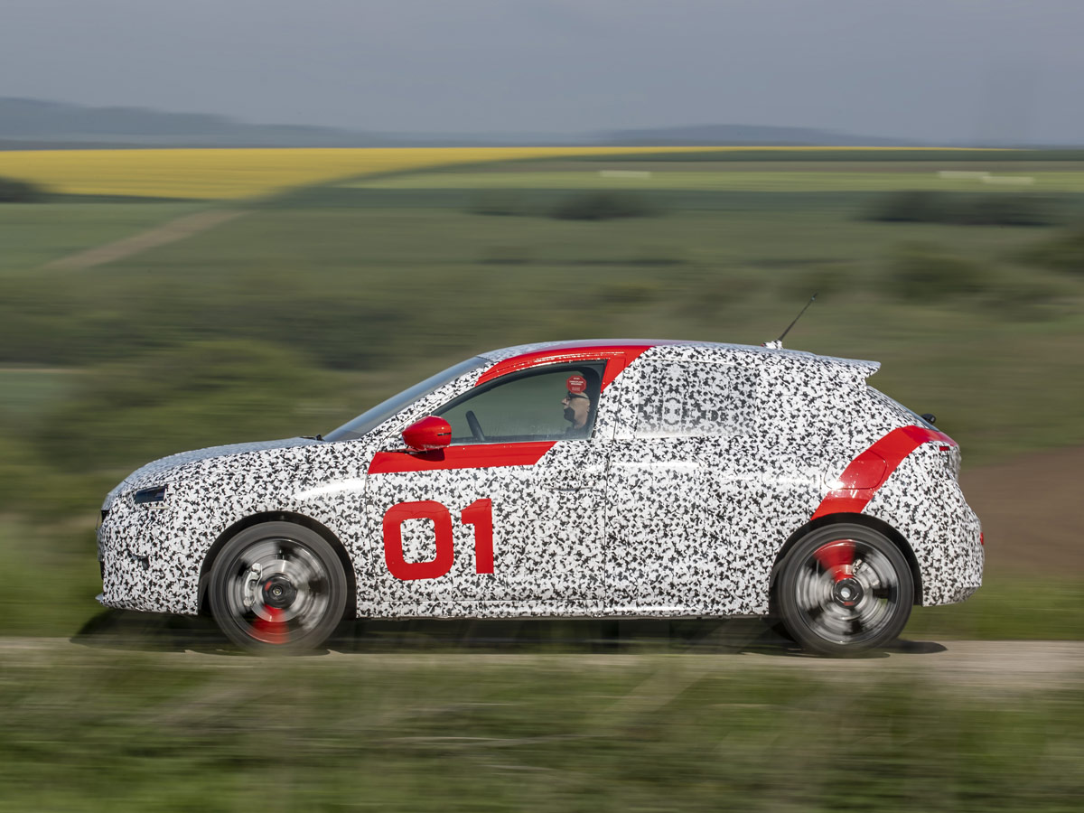 Prueba Opel Corsa 2020 fase desarrollo