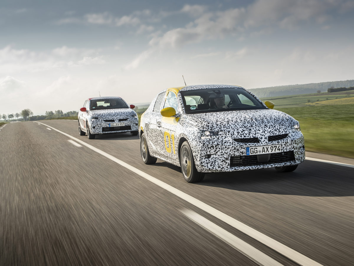 Prueba Opel Corsa 2020 fase desarrollo
