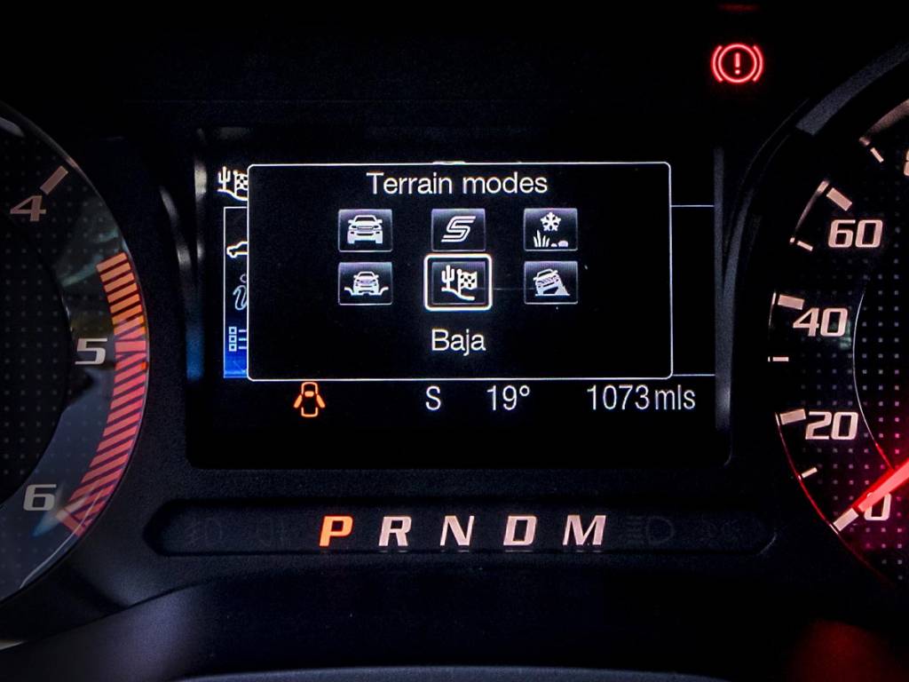 modos conducción ford ranger raptor