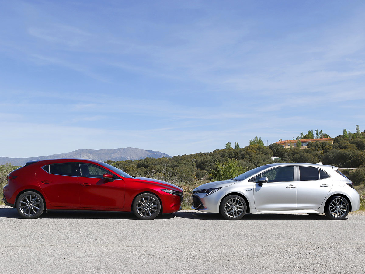 Comparativa Mazda3 s Toyota Corolla