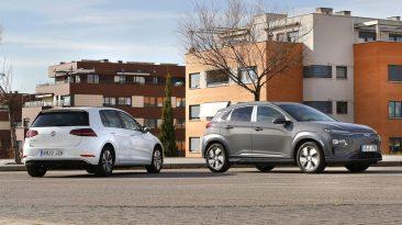 Comparativa Volkswagen e-Golf vs Hyundai Kona eléctrico