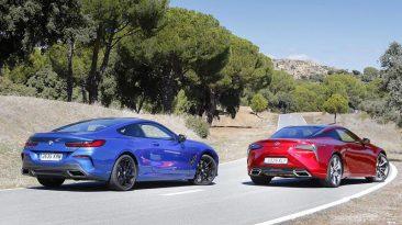 comparativa prueba BMW M850i xDrive Coupe y Lexus LC 500h