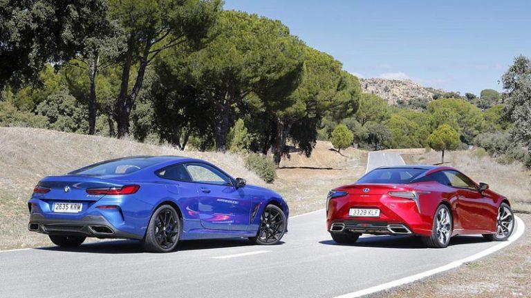 comparativa prueba BMW M850i xDrive Coupe y Lexus LC 500h