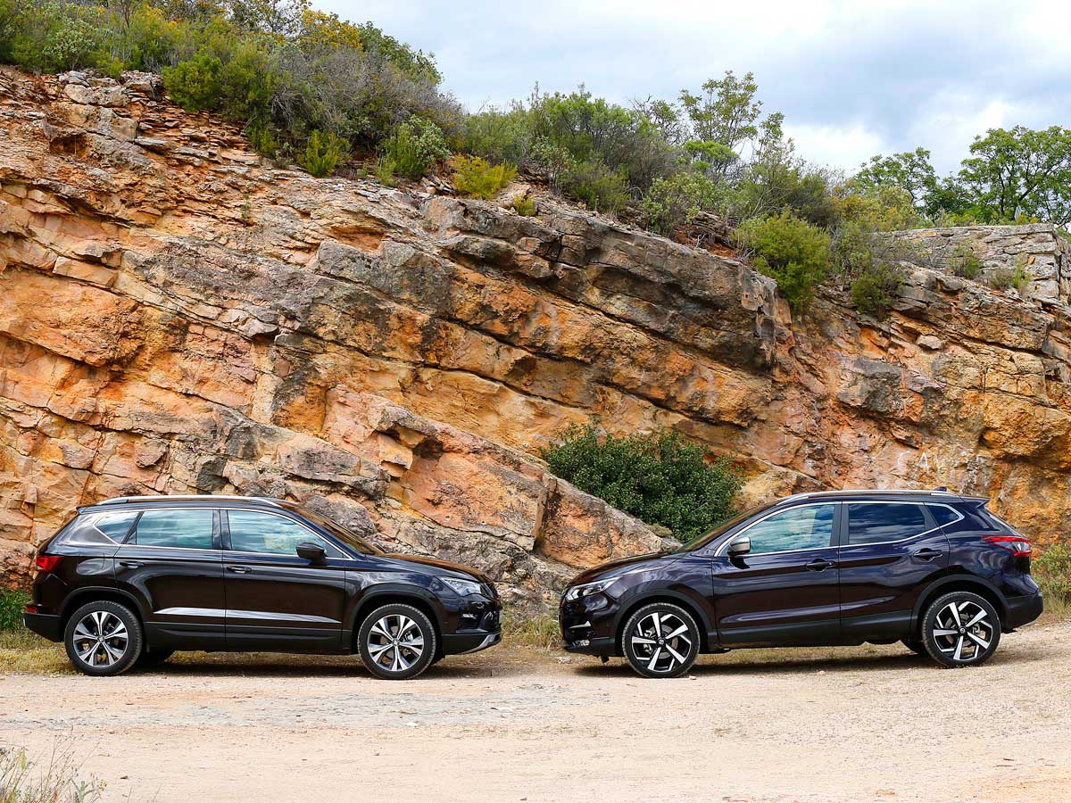 comparativa suv seat ateca y nissan qashqai