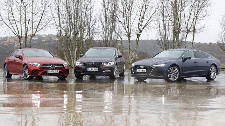 Comparativa Mercedes-Benz CLS 350 d 4matic Coupé vs BMW 630d xDrive Gran Turismo 2019 vs Audi A7 Sportback 50 TDi quattro tiptronic
