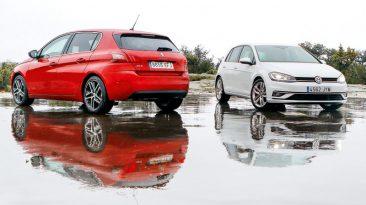 Comparativa Peugeot 308 1.5 BlueHDi Allure vs Volkswagen Golf 2.0 TDI Sport 2019