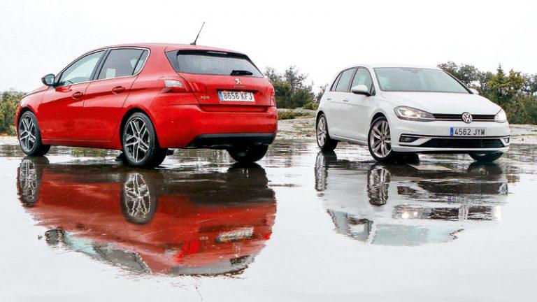 Comparativa Peugeot 308 1.5 BlueHDi Allure vs Volkswagen Golf 2.0 TDI Sport 2019
