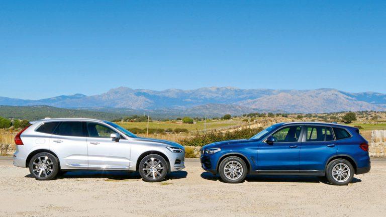 Comparativa Volvo XC60 D3 vs BMW X3 SDrive18d 2019