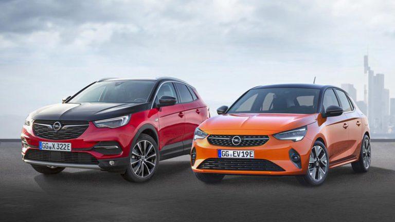 Opel Grandland X Hybrid4 y Opel Corsa e