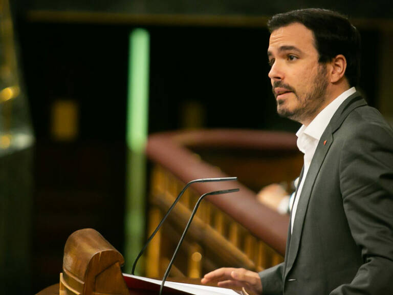 Alberto Garzón (líder de Izquierda Unidad, integrado en Unidas Podemos)