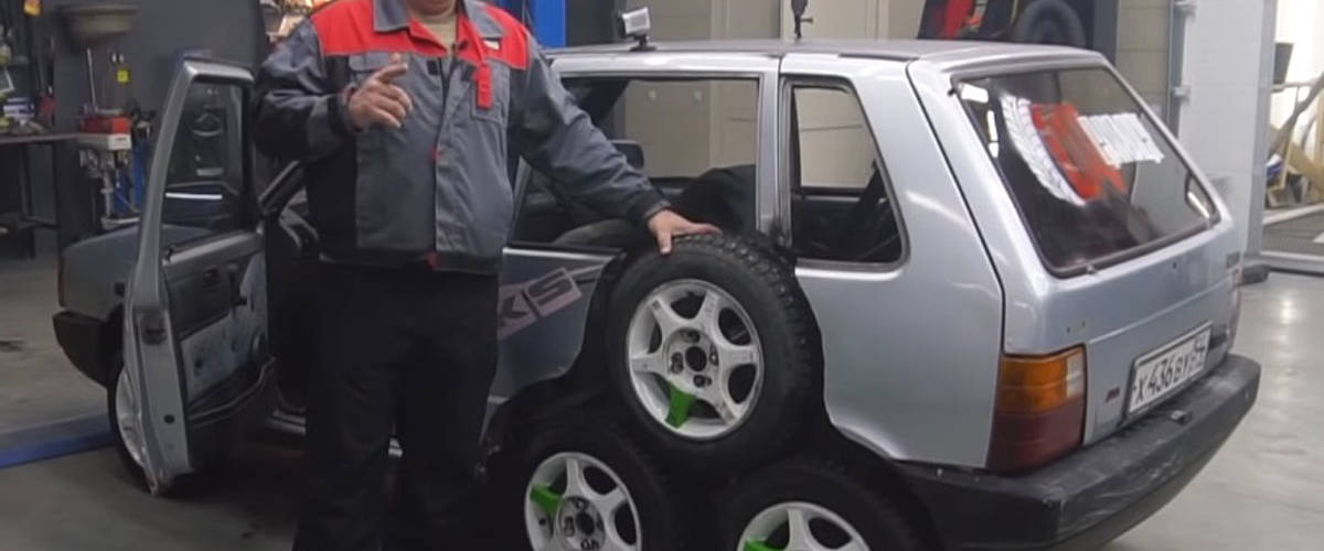 coche ocho ruedas vídeo