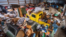 Colección coches clásicos abandonados