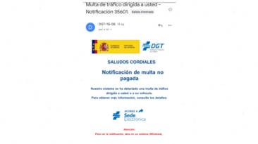 Aviso estafa multa DGT