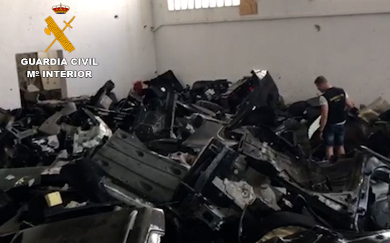 Cae una banda en Madrid acusada de robar y despiezar más de 270 coches