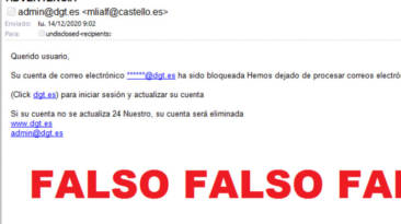 Aviso intento estafa DGT