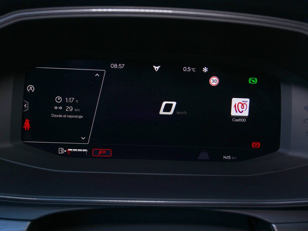 La instrumentación es completamente digital de serie.