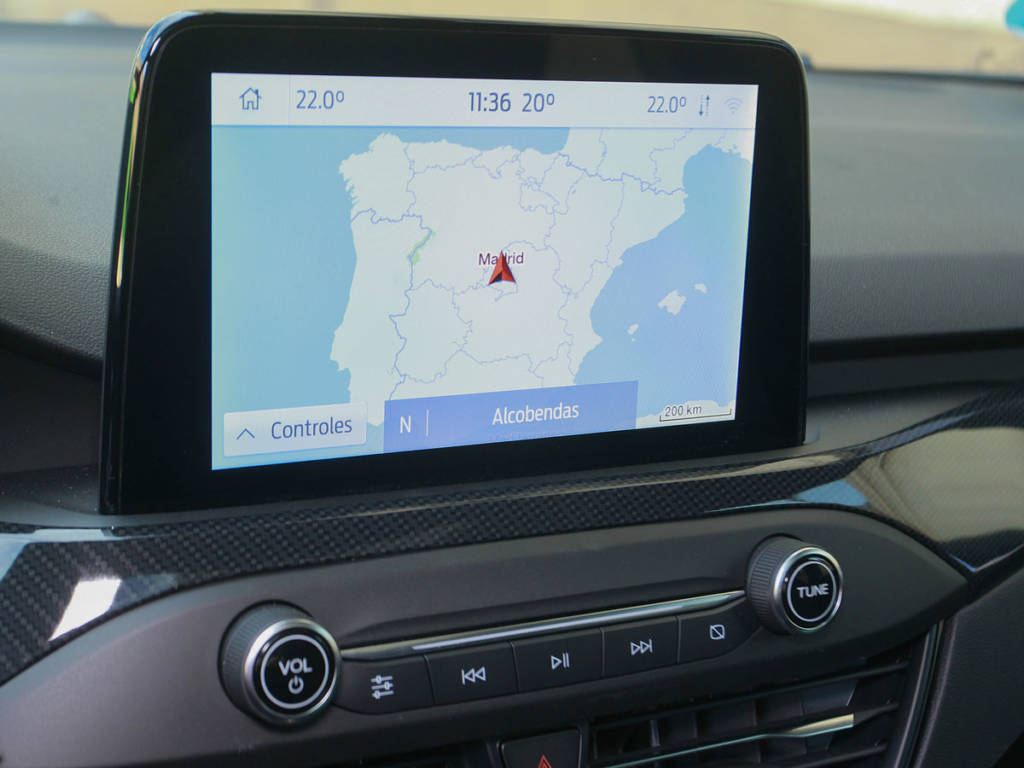 La pantalla táctil del salpicadero del Ford Focus MHEV es de 8 pulgadas